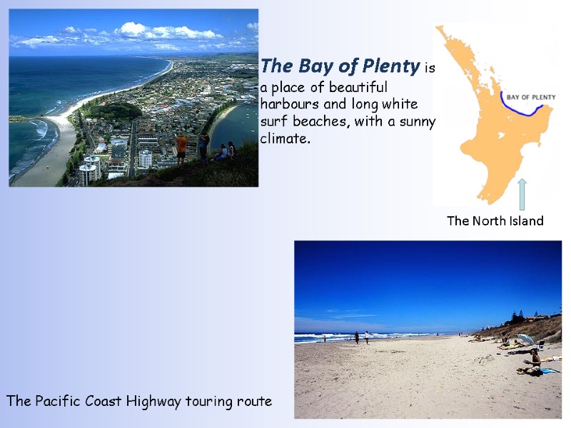 The Pacific Coast Highway touring route  The North Island The Bay of Plenty